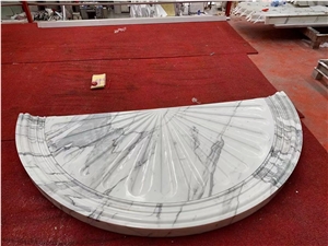 Carved Stone Door Arch Marble Calacatta Window Frame Pieces
