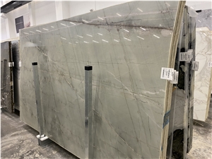 Luxury Quartzite Slab Mint Green Stone Slabs, Cristallo Tiffany Quartzite