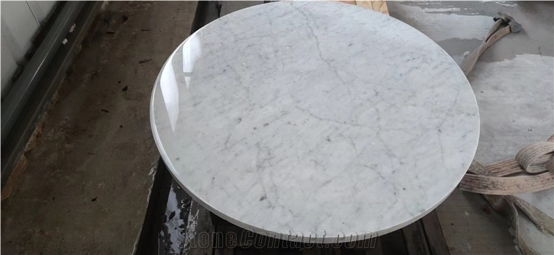 Round Stone Table Tops Ivory Travertino Cafe Home Furniture