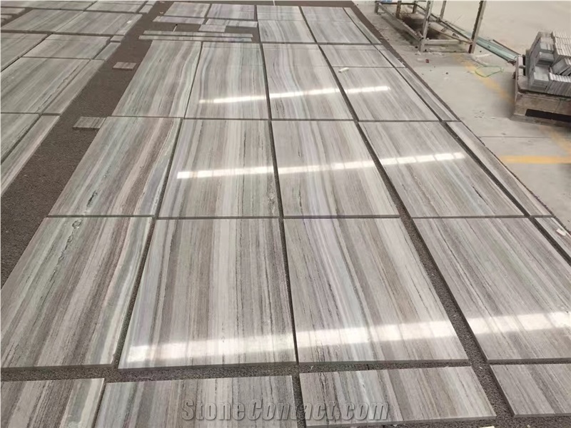 Sanded Marble Crystal Wood Vein Floor Tiles For Kitchen Bath