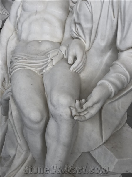 The Pieta In White Marble 1:1 Scale Remade