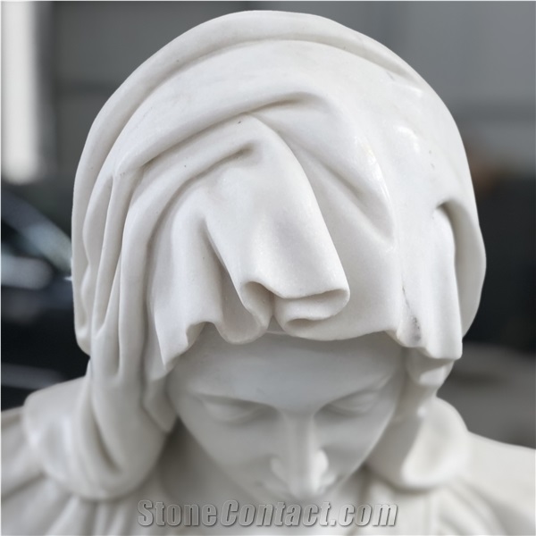 The Pieta In White Marble 1:1 Scale Remade