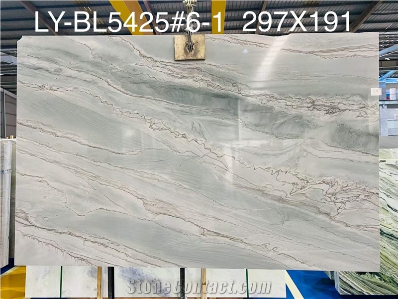 High Quality Olympia Grey Quartzite Slab For Floor And Wall