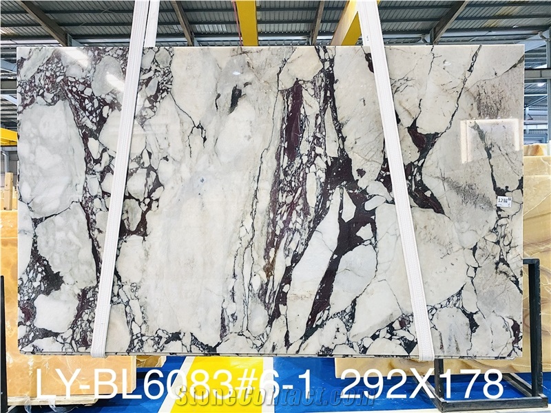 High Quality Polished Calacatta Viola Marble Slab For Floor