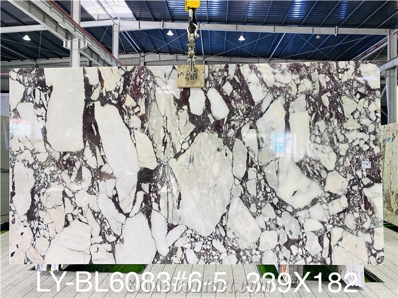 High Quality Polished Calacatta Viola Marble Slab For Floor