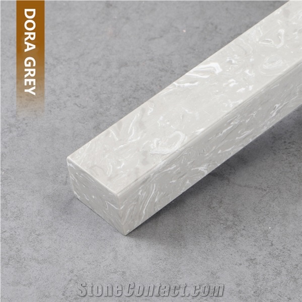 Dora Grey Artificial Marble Border Decos