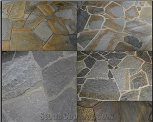 Sykis Quartzite Flagstone Paver, Walkway Pavers, Flagstone Walling