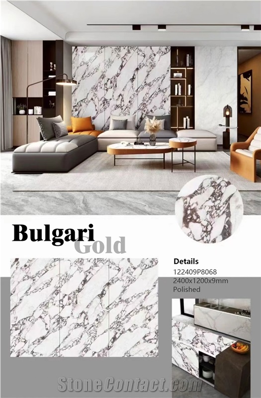 Bulgari Gold Villa Artificial Porcelain Stone Tile & Slab