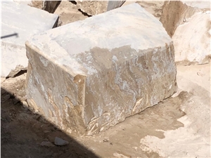 Iran Beige Travertine Blocks, Cream Travertine Blocks