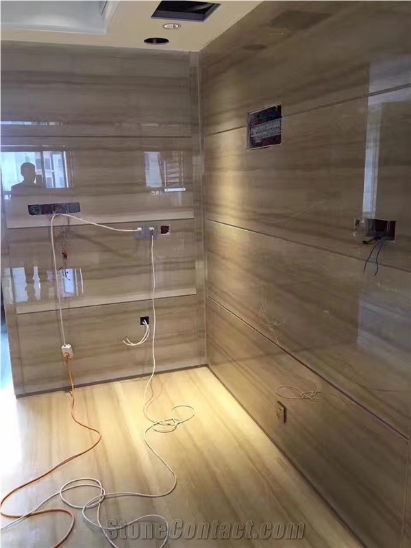 Bathroom Flooring Marble Wooden Grain Serpeggiante