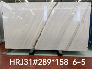 Hot Sale Palissandro White Marble Slabs For Project