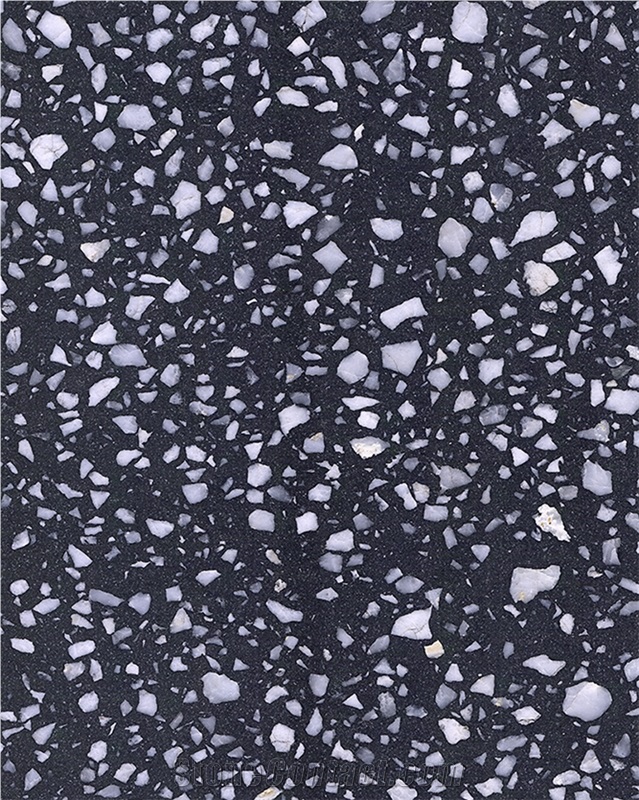 2021-B7-27-6 Artificial Stone Grey Terrazzo Floor Wall Tiles
