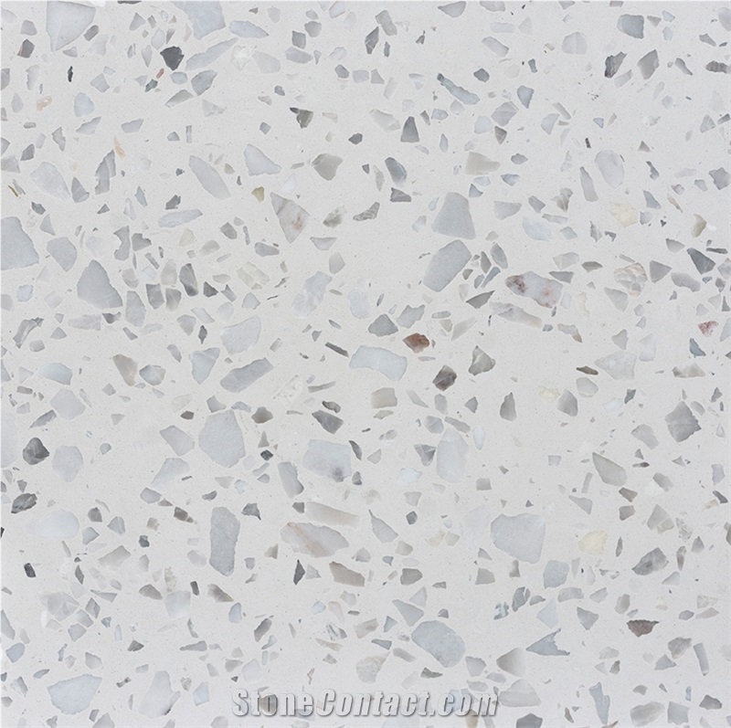 Alps  Artificial Stone White Terrazzo Floor Tiles Wall Tiles