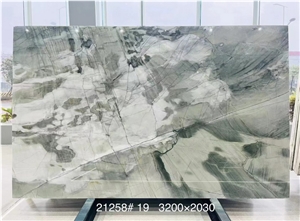 Aquabella Quartzite Slabs, Evergreen Quartzite Slabs