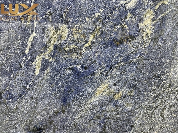 Azul Bahia Blue Granite Slabs For Kitchen Wall