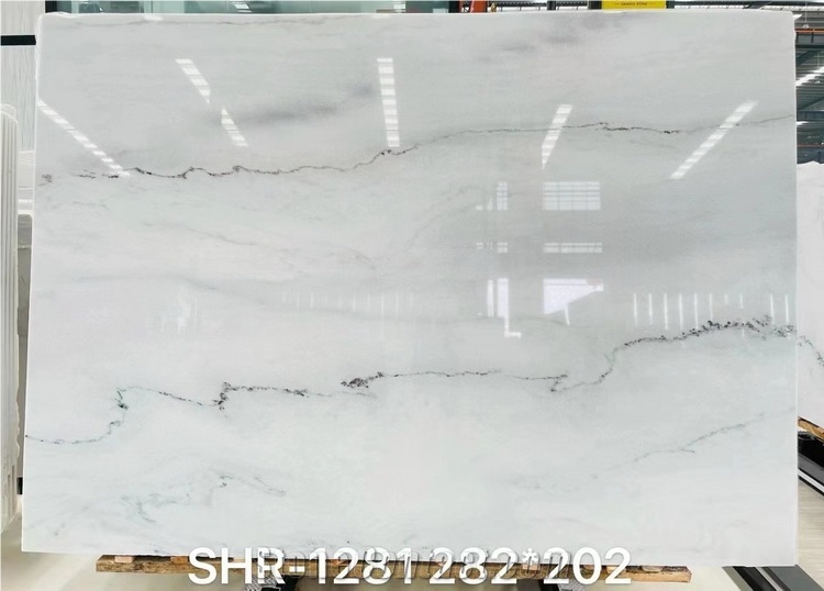 Book Match White Marble, Luxury Columbia White Marble Slabs