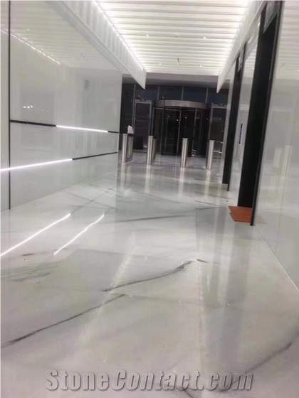 Book Match White Marble, Luxury Columbia White Marble Slabs