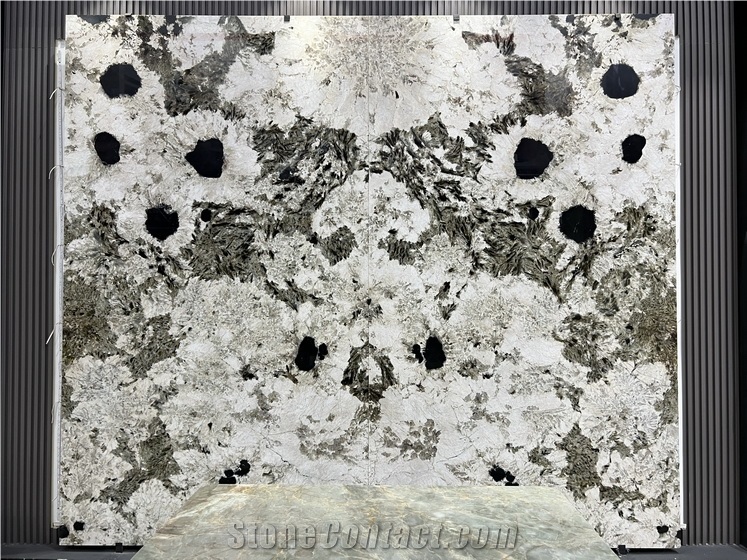 Branco Alpinus Brazil Granite Slabs For Big Background