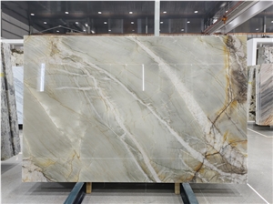 Brazil Maldivi Gold Quartzite Slabs