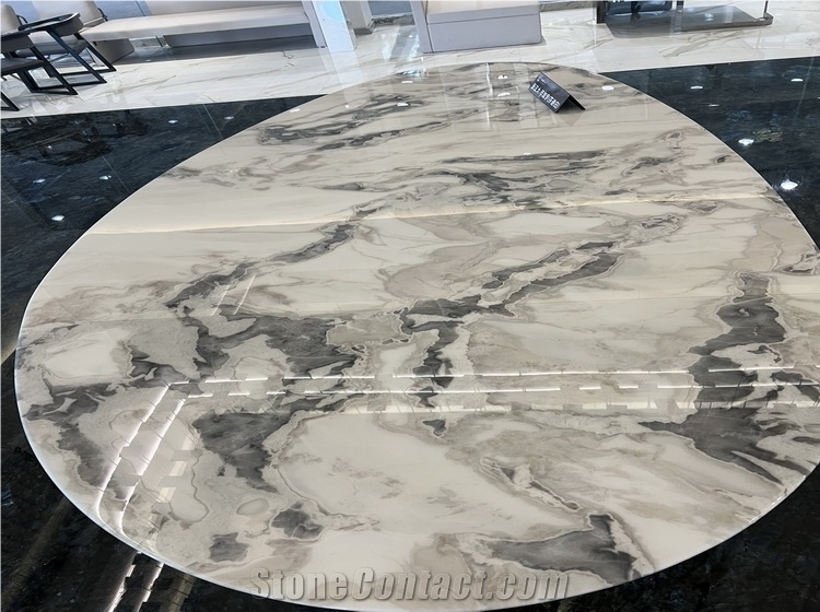 Caribbean Island Marble, Dover White Marble Slab from China ...