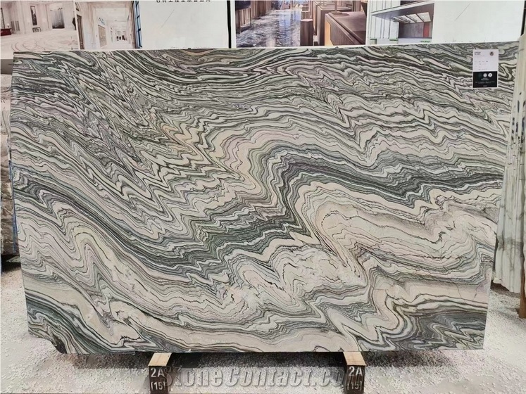 China Water Cloudy Grey Vein Marble Slabs, New Palissandro