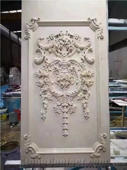 CNC Carvings 3D Carvings Marble Wall Background Panels
