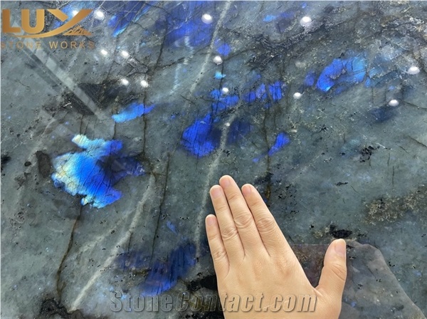 Labradorite Lemurian Blue Granite Slabs