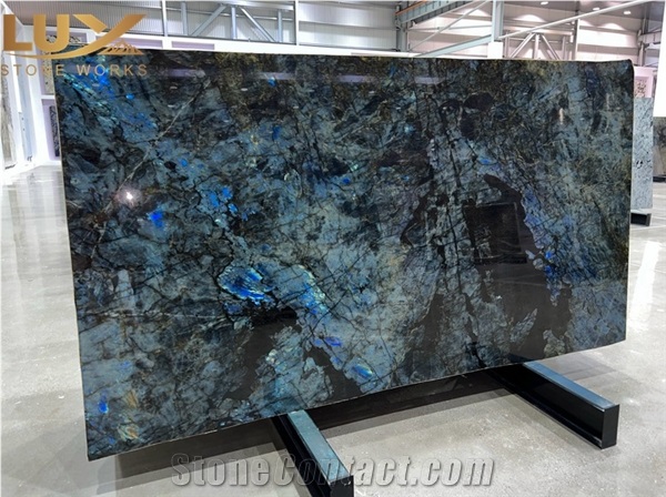 Lemurian Blue Granite Slabs,  Madagascar Blue Granite