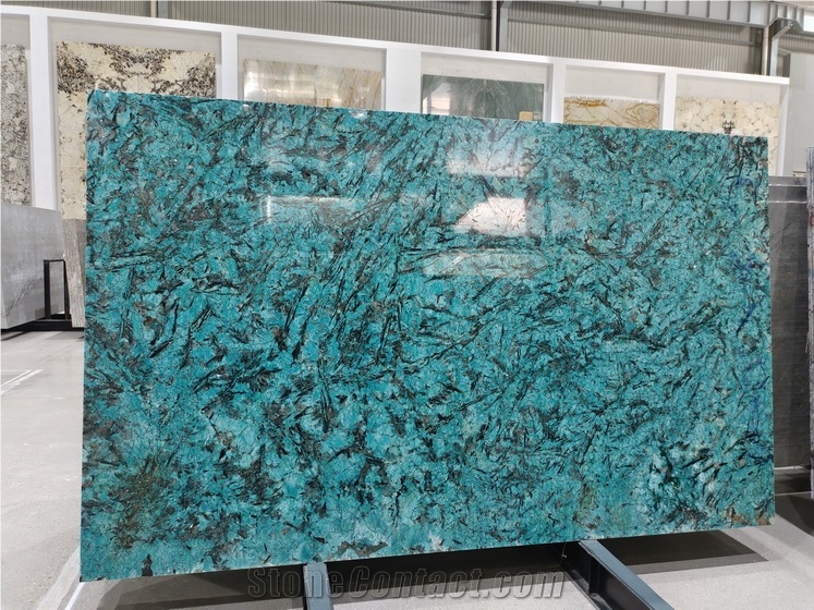 New Exotic Splendor Green Granite Slabs