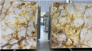 Translucent Yellow Quartzite Tiles / Nacarado Quartzite