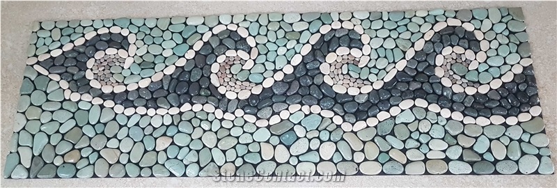 Green Timor Coral Stone Mosaic Table Mat