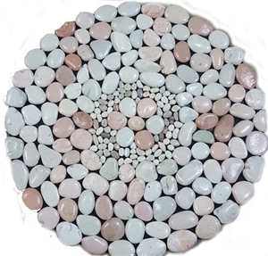 White Timor Stone Mat Massage Stone