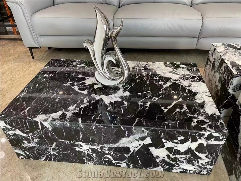 Natural Napoleon Black Marble Stone Interior Furniture