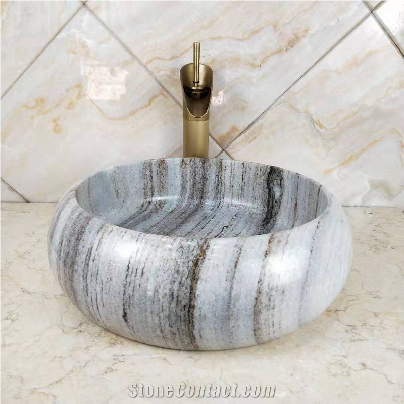 Natural Stone Marble Sink In Various Shapes