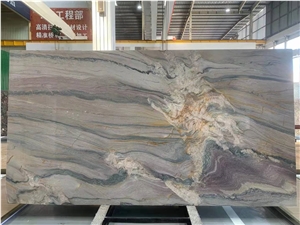Natural Stone Polished Macaubas Fantasy Quartzite Slab
