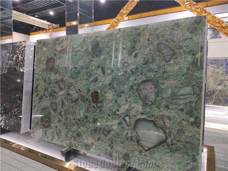 Photoelectric Luxury Stone Emerald Green Quartzite