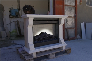 Vratza Limestone Fireplace Mantels