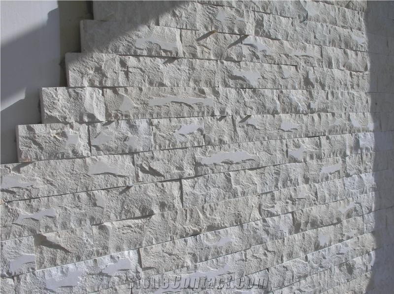 Vratza Limestone Split Face Wall Cladding Tiles