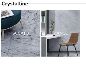 Crystalline Scatto Marble Slabs, Tiles