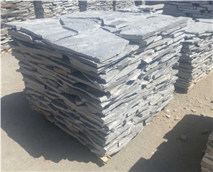 Gray Struganik Flagstone, Silver Gneiss Fractured Stones