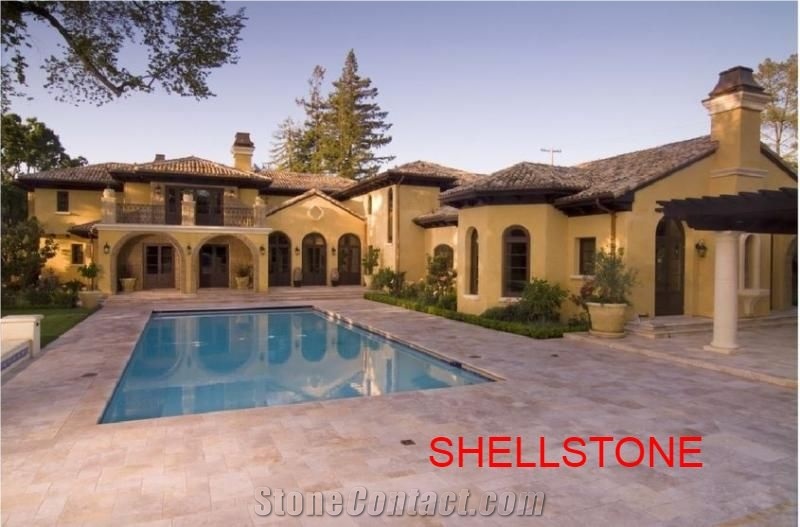 Mexican Shell Stone Pool Pavers