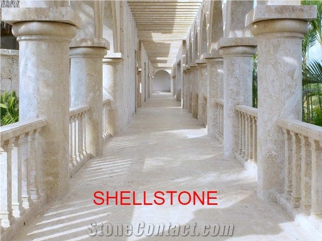 Sisal Shellstone Columns