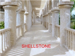 Sisal Shellstone Columns