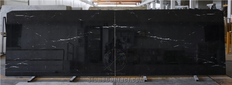 Nero Marquina, Polished, Bookmatched Slabs