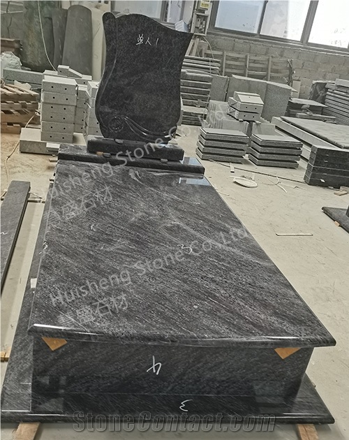 Bahama Blue Granite Tombstone/Gravestone/Headstone