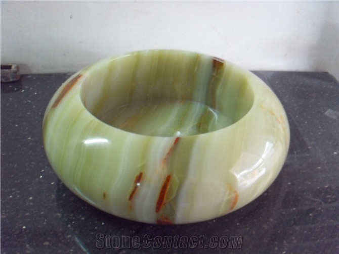 Green Onyx Vessel Sink In Various Shapes