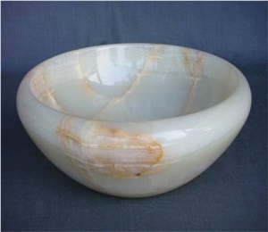 Natural Marble Basin White Jade Bathroom Sink