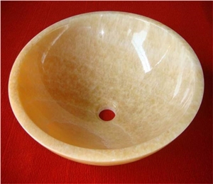 Natural Stone Honey Onyx Sink Vanity Bathroom Basin