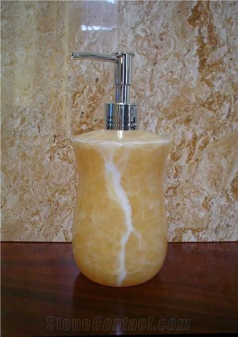 Natural Stone Honey Onyx Sink Vanity Bathroom Basin