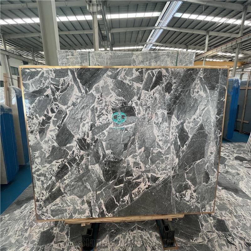 China Chanel Grey Marble Slab Flooring Wall Tile